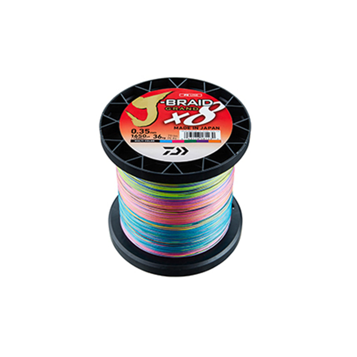DAIWA J BRAID GRAND X8 0.35mm 1500m Multi Color 79LB
