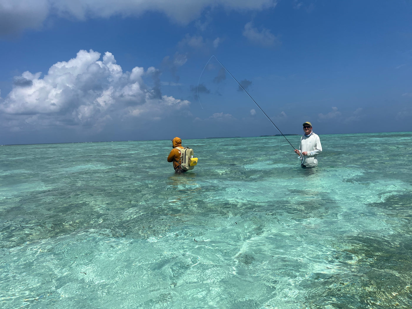 John Kärki sightfiskar Giant Trevally på Maldiverna