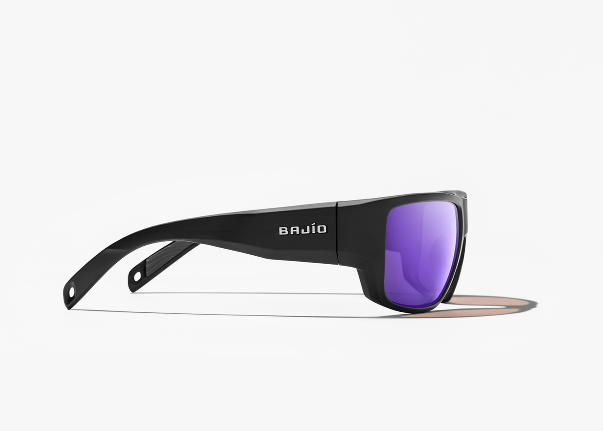 Bajio Piedra - Polycarbonate - Black Matte Violet Mirror