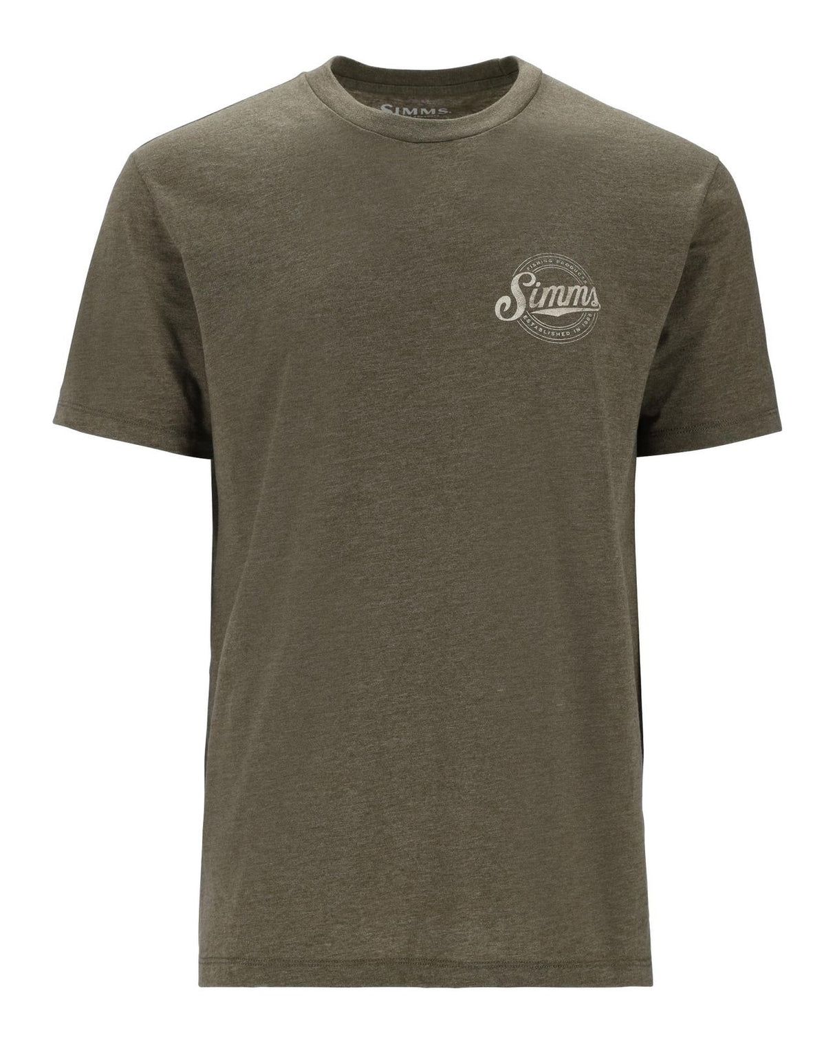 Simms Circle Lockup T-Shirt - Military Heather