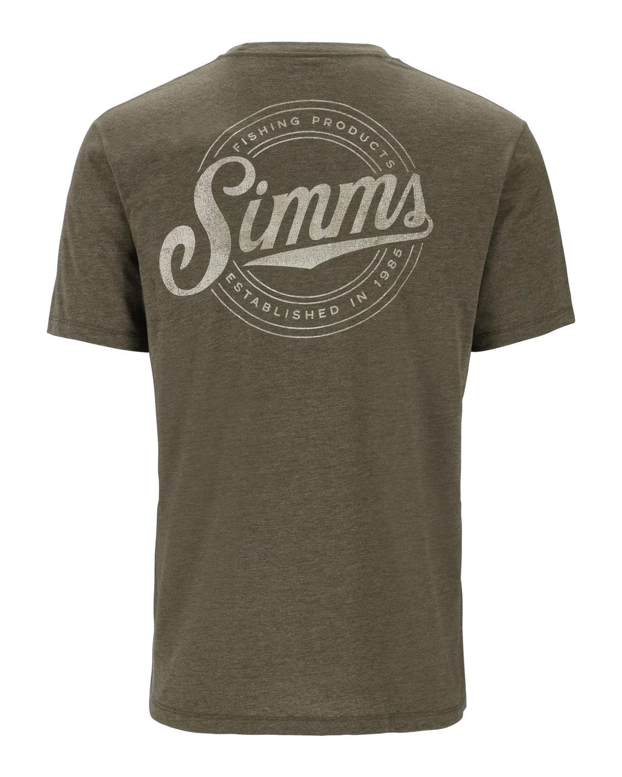 Simms Circle Lockup T-Shirt - Military Heather