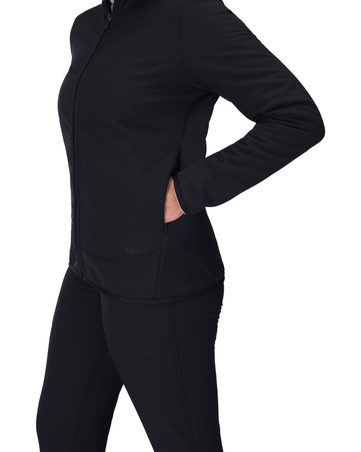 Simms Women's Strata 330 Full-Zip Hoody - Black