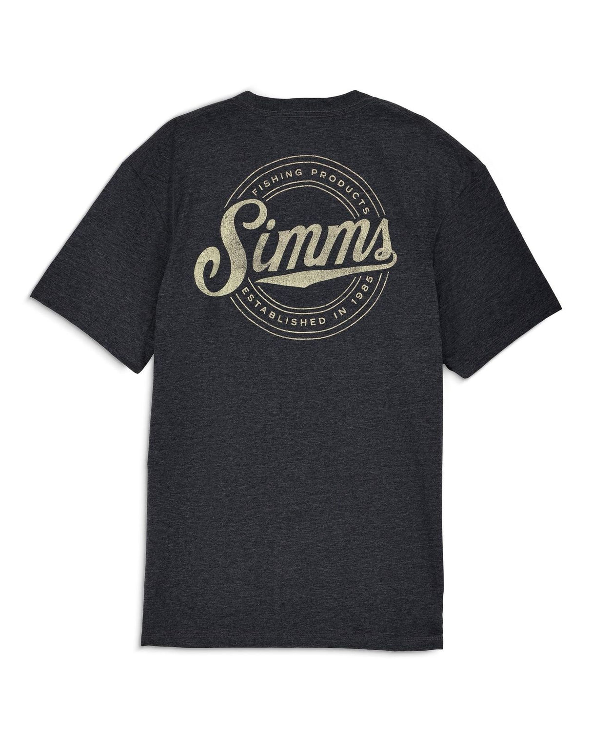 Simms Circle Lockup T-Shirt - Charcoal Heather