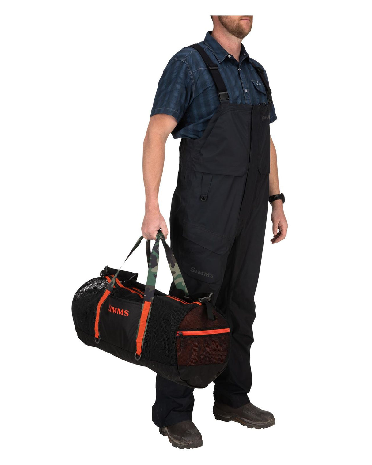 Simms Challenger Mesh Duffel 60L - Black