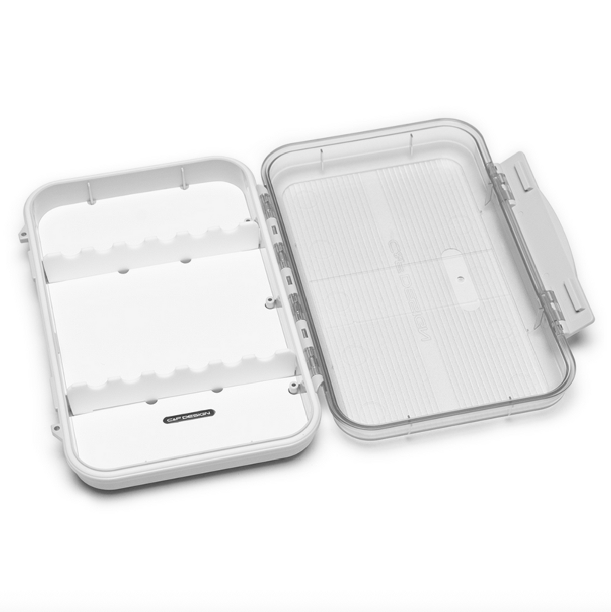 C&F Design Minnow Case 12 - Off-White/Clear Lid