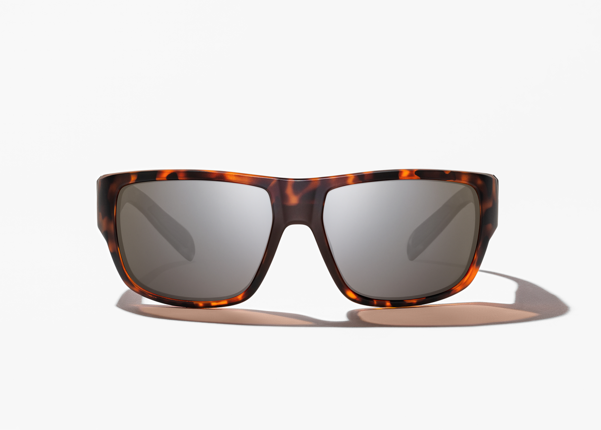 Bajio Piedra - Polycarbonate - Dark Tort Matte Silver Mirror