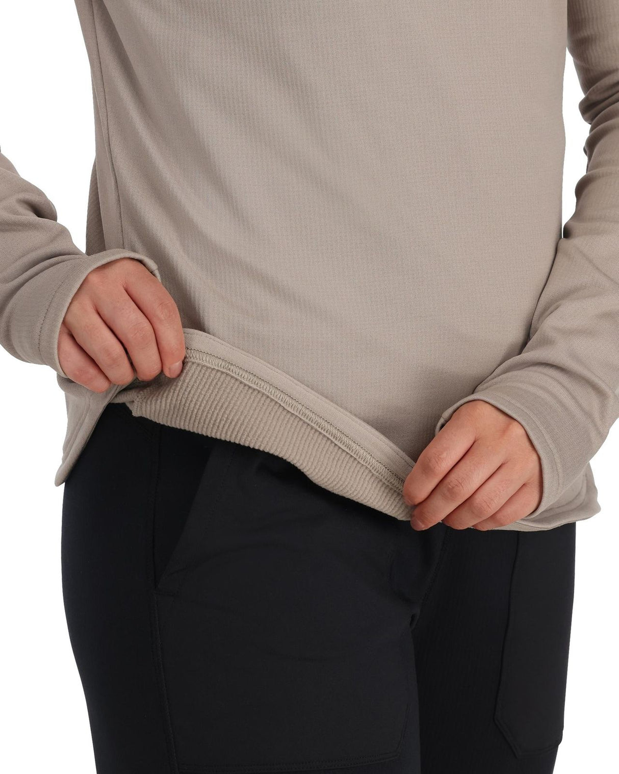 Simms Womens Heavyweight Baselayer Hoody - Dolomite