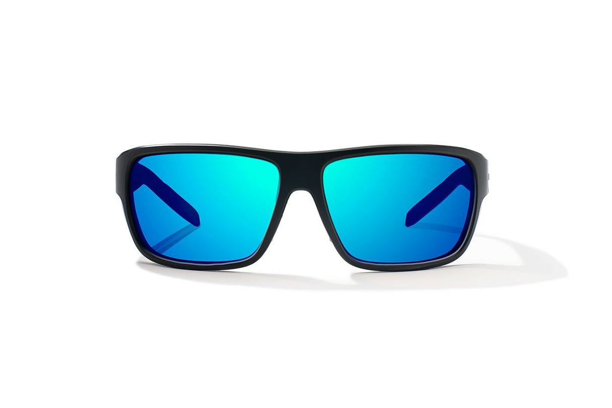 Bajio Rigolets - Polycarbonate - Black Matte Blue Mirror