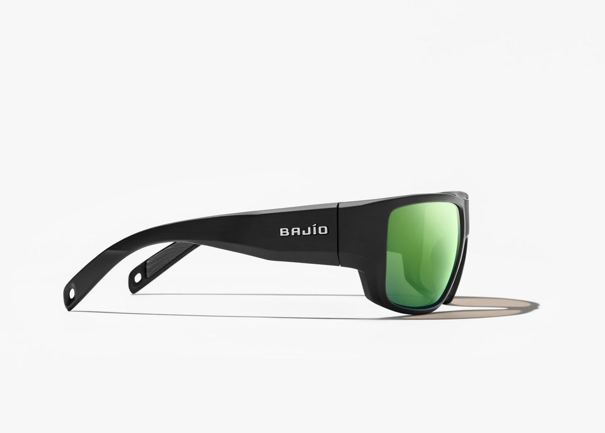 Bajio Piedra - Polycarbonate - Black Matte Green Mirror