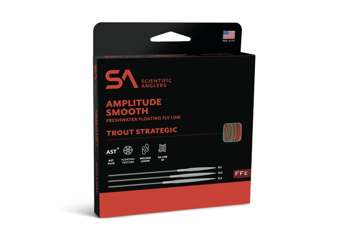Scientific Anglers Amplitude Smooth Trout Strategic 10.5 - Dark Willow/Blaze Orange/Bamboo