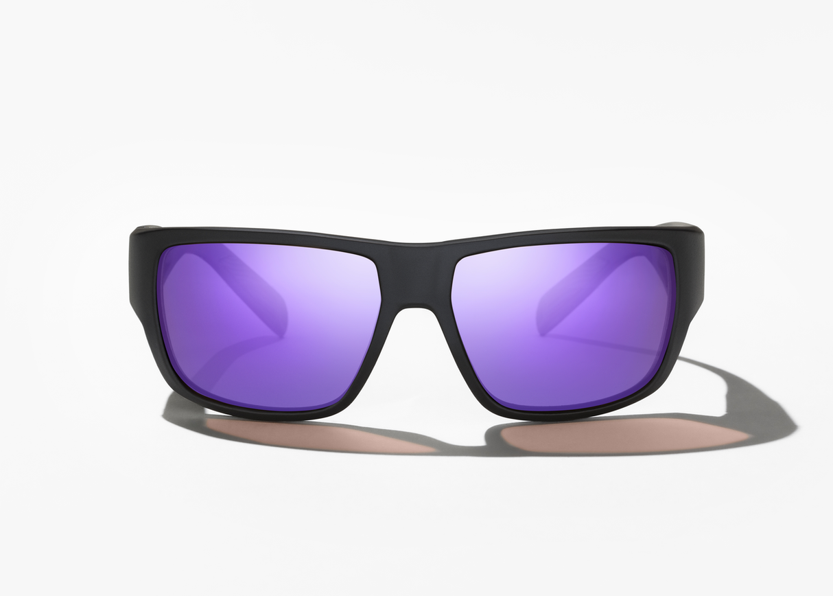 Bajio Piedra - Polycarbonate - Black Matte Violet Mirror