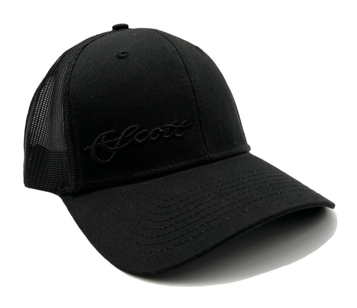 Scott Fly Rod Co. All Black out Mesh Hat - Black