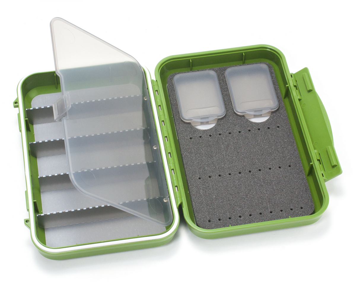 C&F Design C&F Medium 2-Row WP Tube Fly Case w 5 Comp - Olive