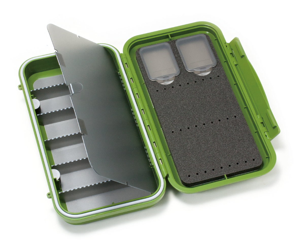 C&F Design C&F Large 3-Row WP Tube Fly Case w 6 Comp - Olive