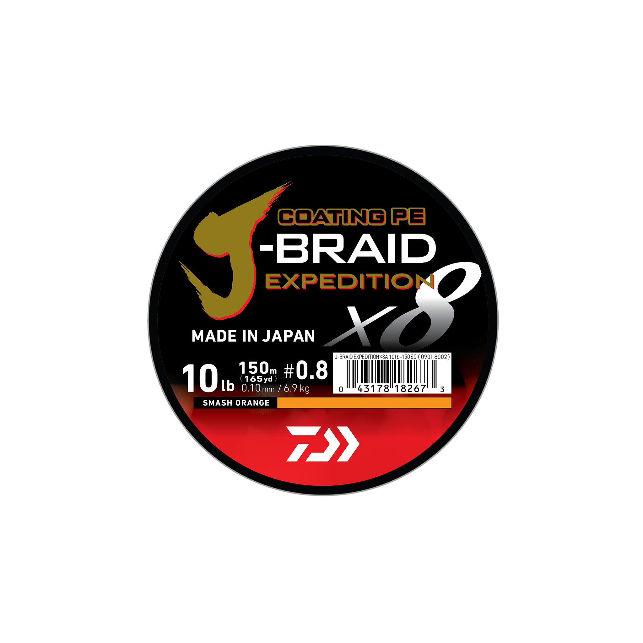 DAIWA J-BRAID EXPEDITION×8E 0.28 150m SMASH ORANGE – Outside Travels
