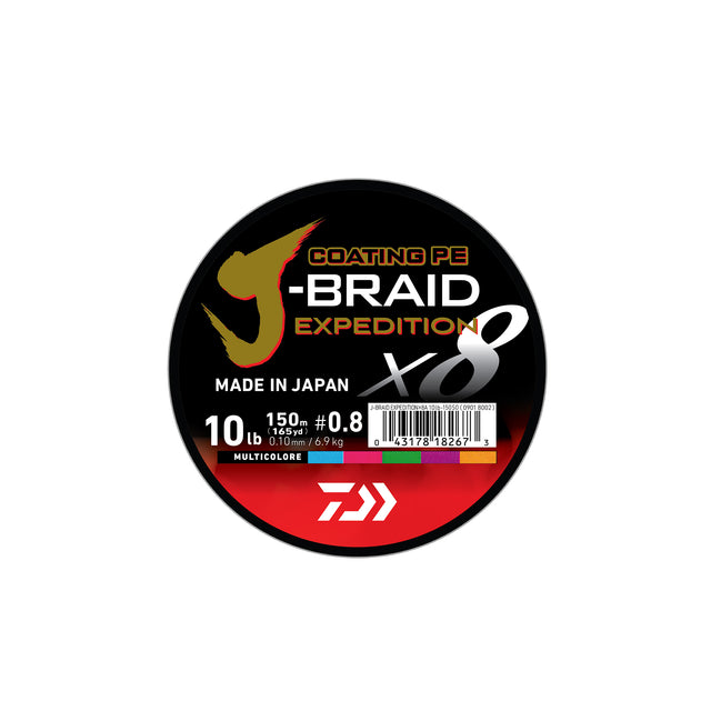DAIWA J-BRAID EXPEDITION×8E 0.28 300m MULTI COLOR