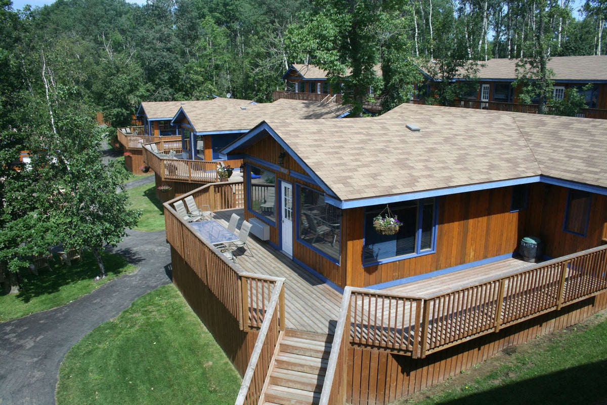 Fishing lodge vid Lake of the Woods, Kanada