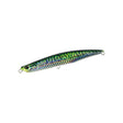 DUO Rough Trail Malice 130 Mackerel HD, fiskedrag med grön-blå-gul yta och dubbla öglor för havsfiske och jig-minnow.