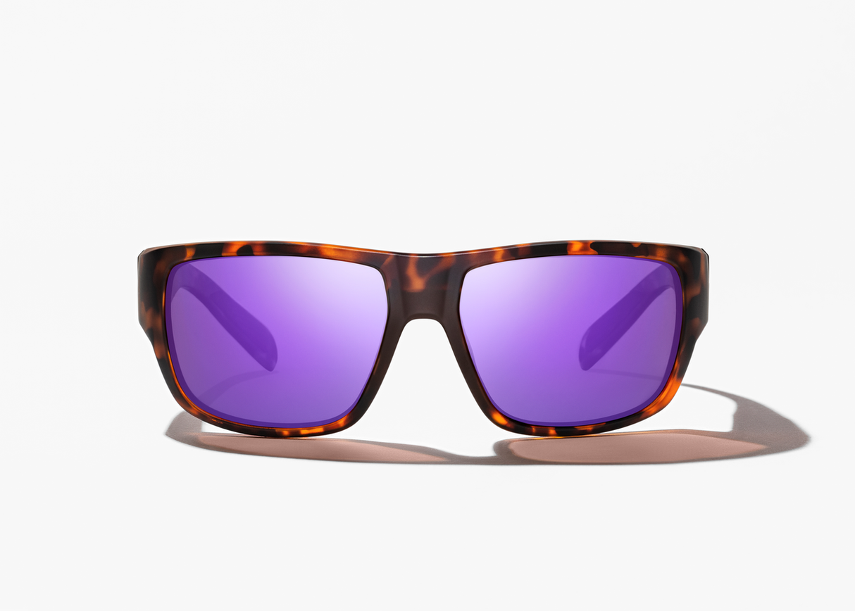 Bajio Piedra - Polycarbonate - Dark Tort Matte Violet Mirror
