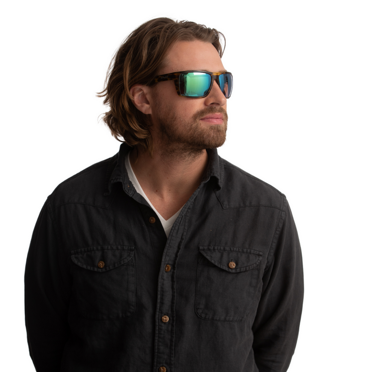 Bajio Stiltsville - Polycarbonate - Black Matte Blue Mirror