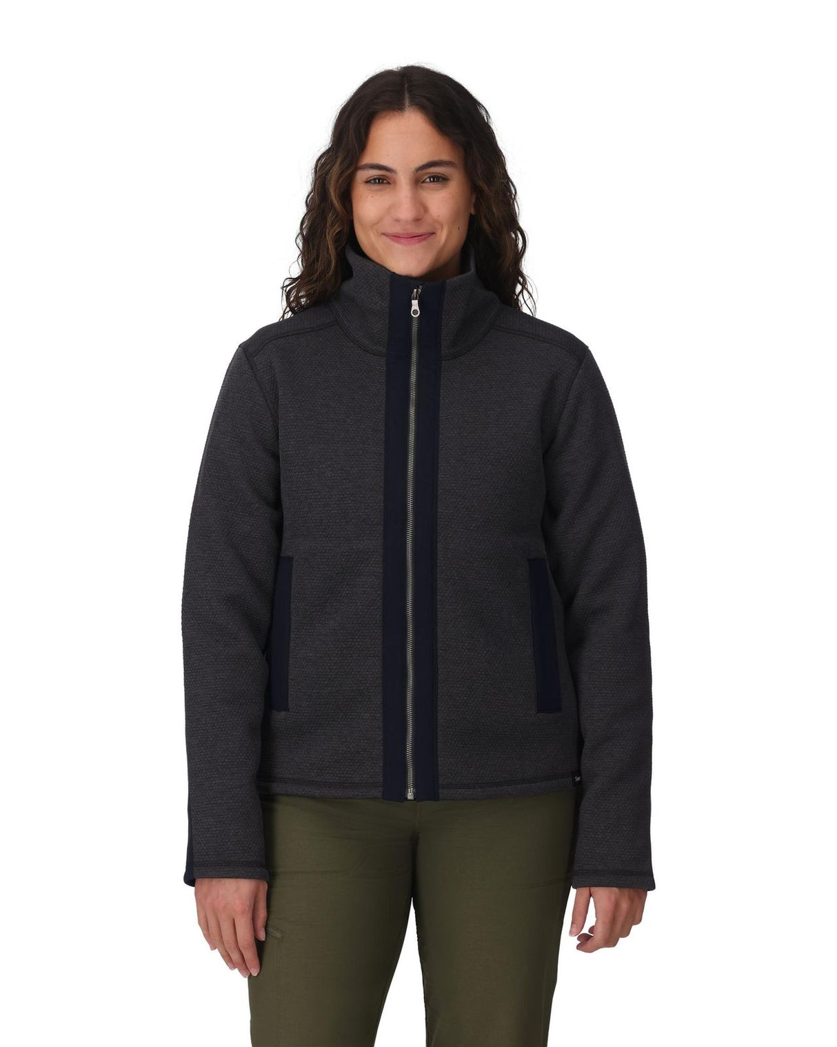 Simms Women's Harbor Fleece - Black Heather