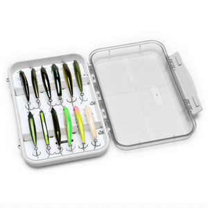 C&F Design Minnow Case 12 - Off-White/Clear Lid