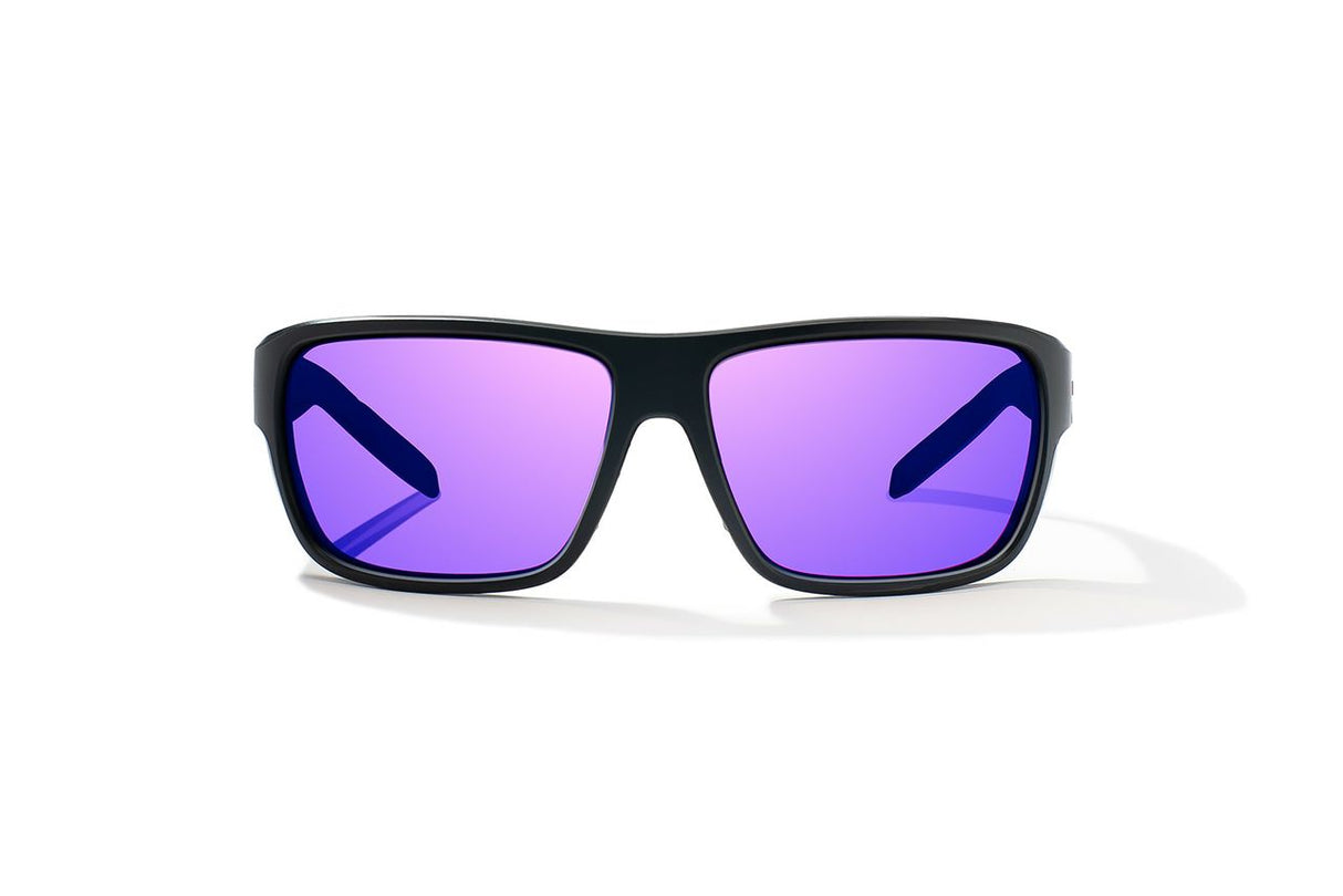 Bajio Rigolets - Polycarbonate - Black Matte Violet Mirror
