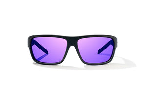 Bajio Rigolets - Polycarbonate - Black Matte Violet Mirror