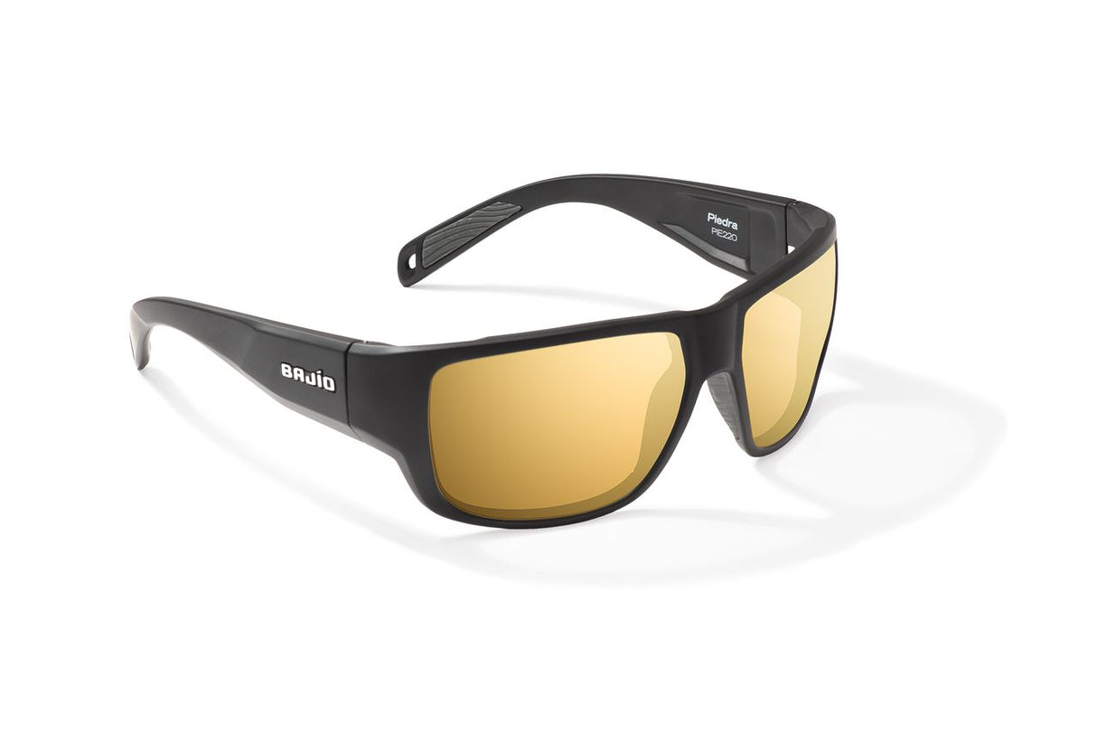 Bajio Piedra - Glass - Black Matte Yellow