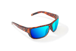 Bajio Rigolets - Polycarbonate - Brown Tort Gloss Blue Mirror
