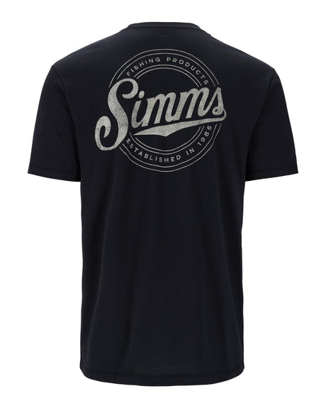 Simms Circle Lockup T-Shirt - Black