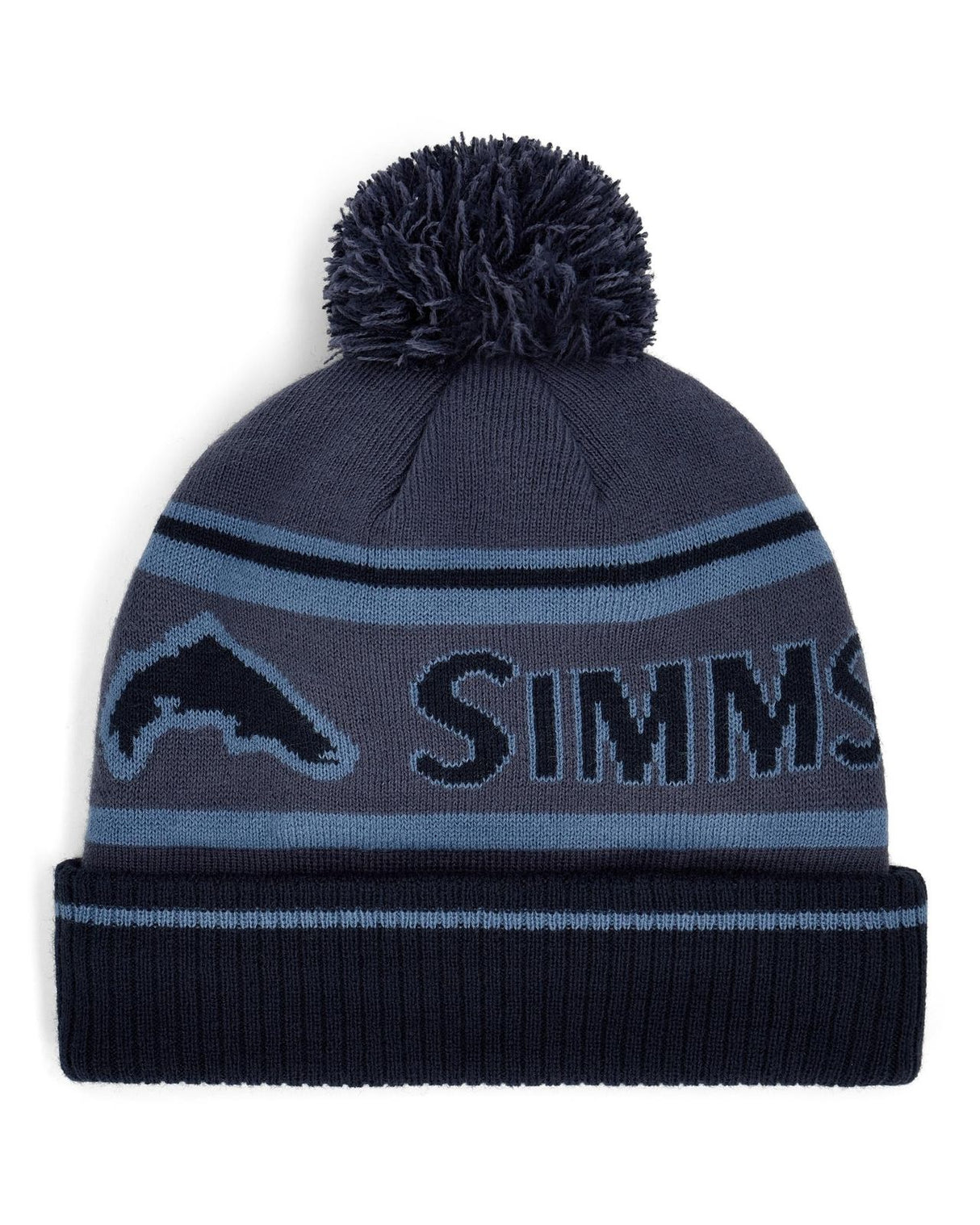 Simms Tip-Up Pom Beanie - Huckleberry