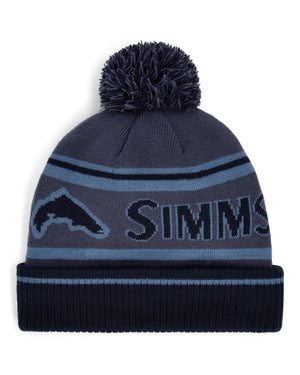Simms Tip-Up Pom Beanie - Huckleberry