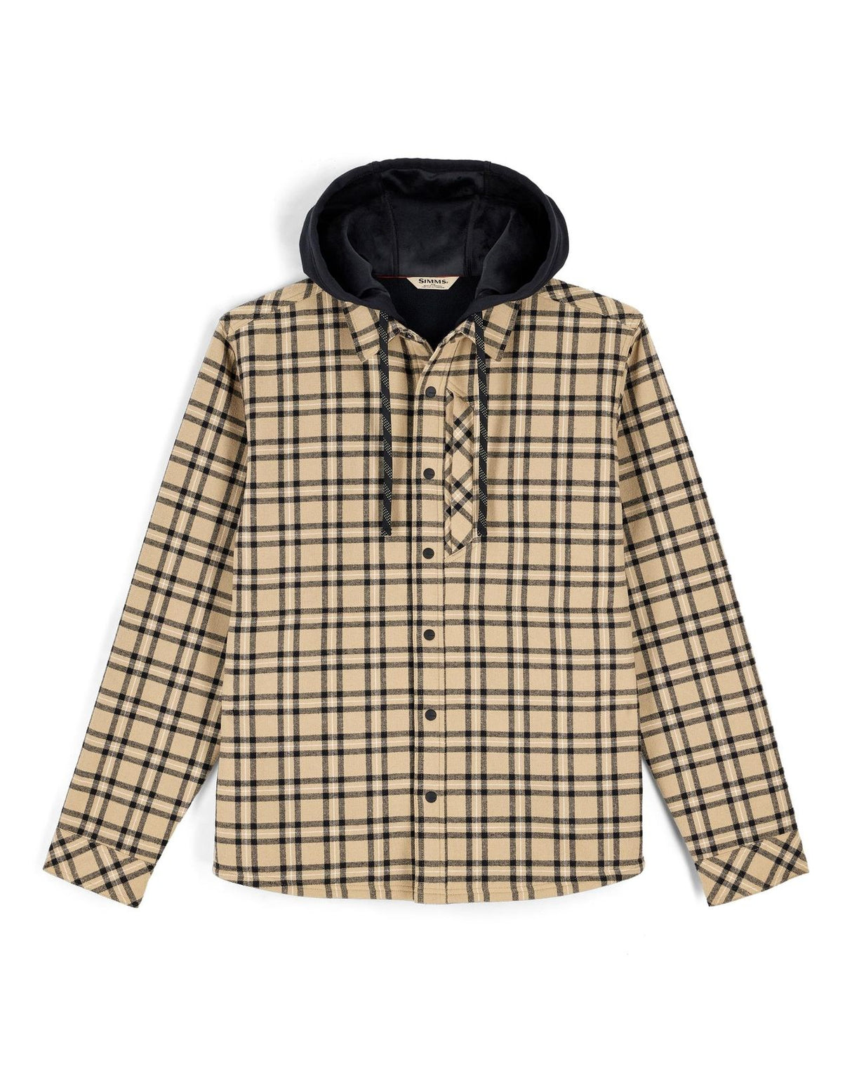 Simms Coldweather Hooded Shacket - Wakemup Plaid: Cork