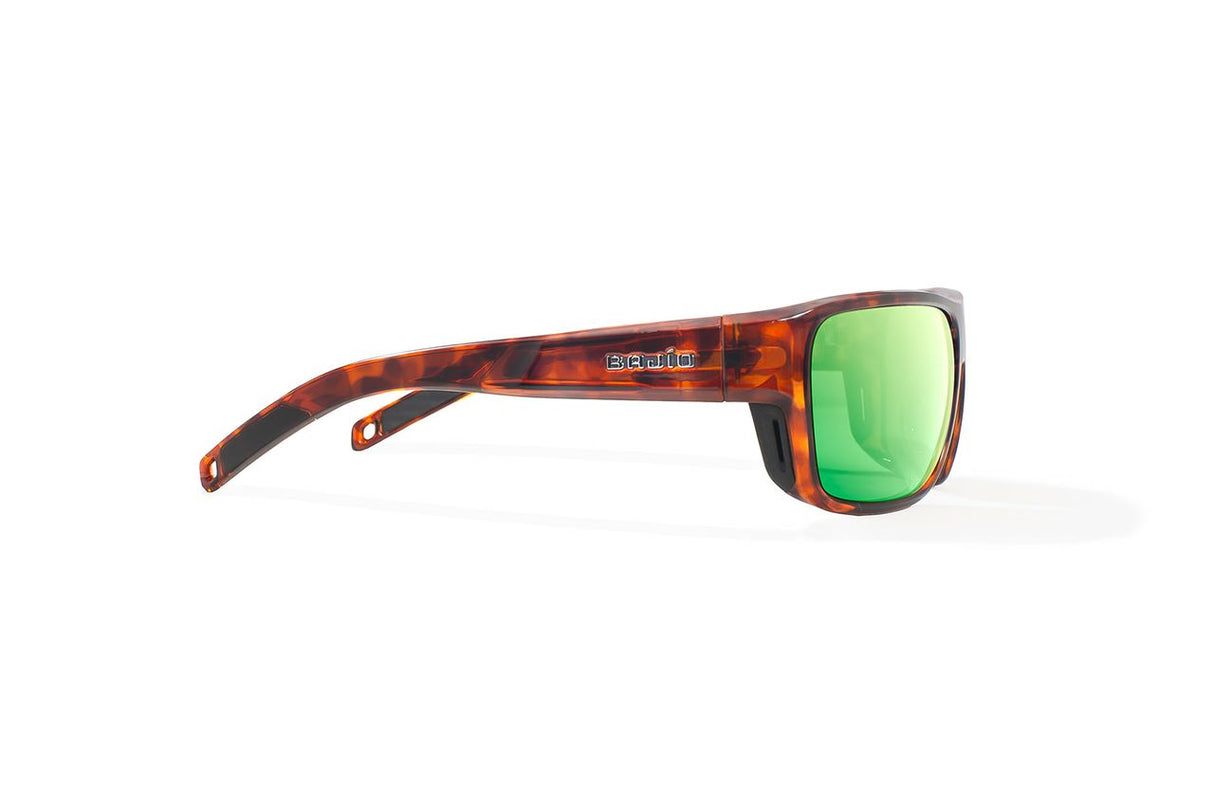 Bajio Rigolets - Polycarbonate - Brown Tort Gloss Green Mirror