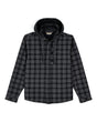 Simms Coldweather Hooded Shacket - Wakemup Plaid: Black