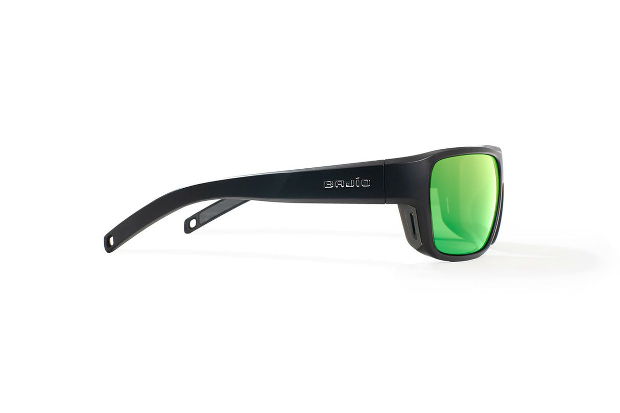 Bajio Rigolets - Glass - Black Matte Green Mirror