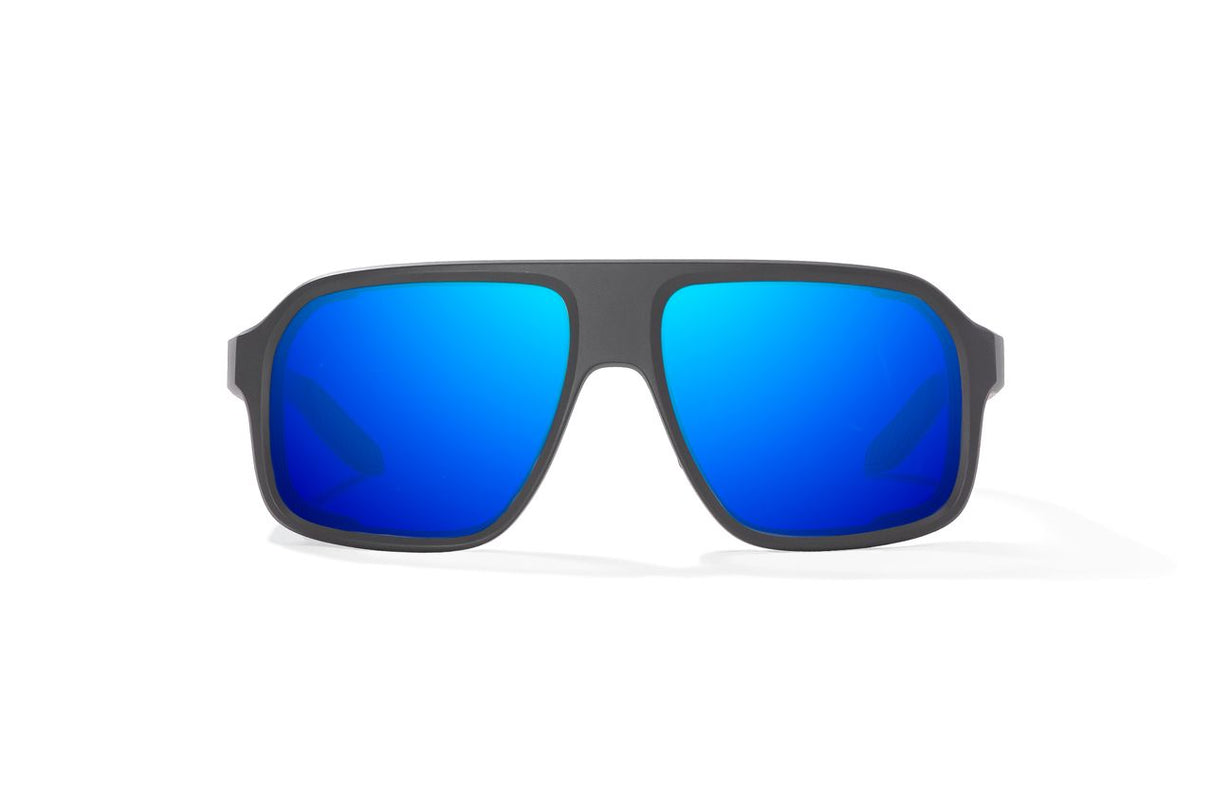 Bajio Cocho - Glass - Graphite Black Blue Mirror