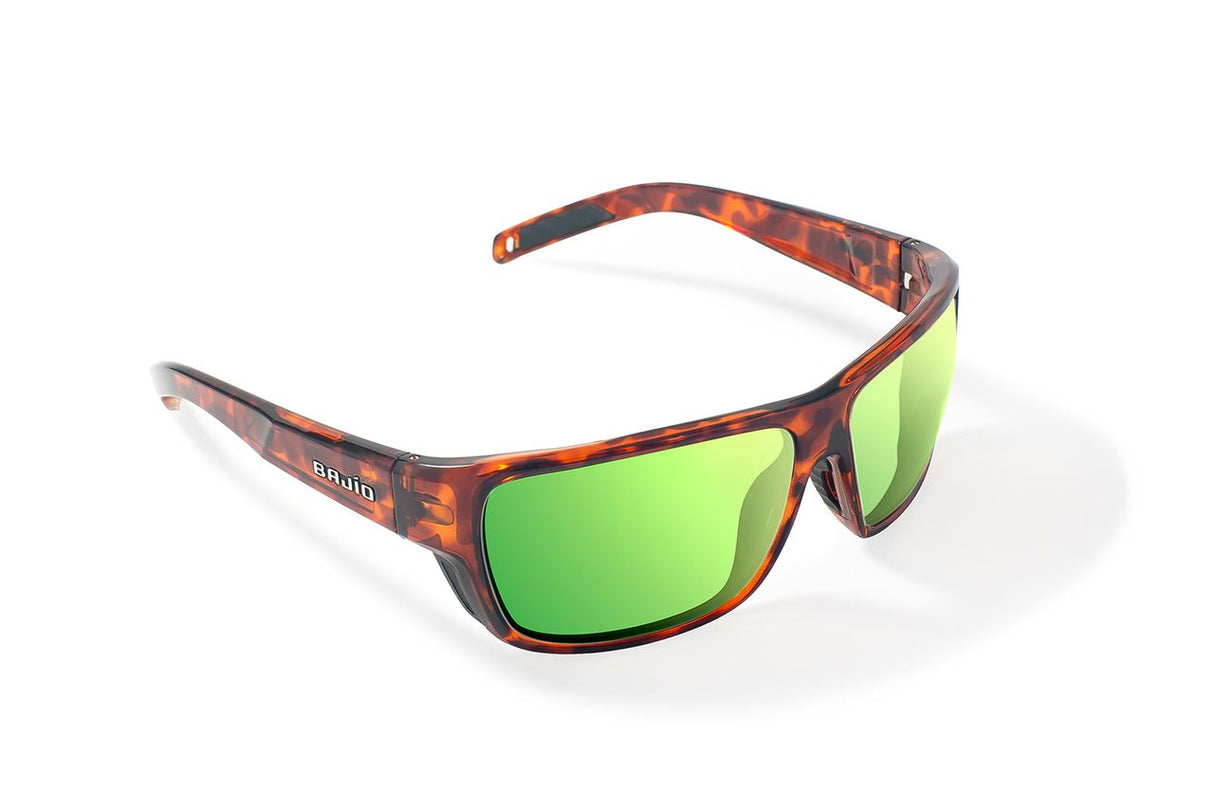 Bajio Rigolets - Glass - Brown Tort Gloss Green Mirror