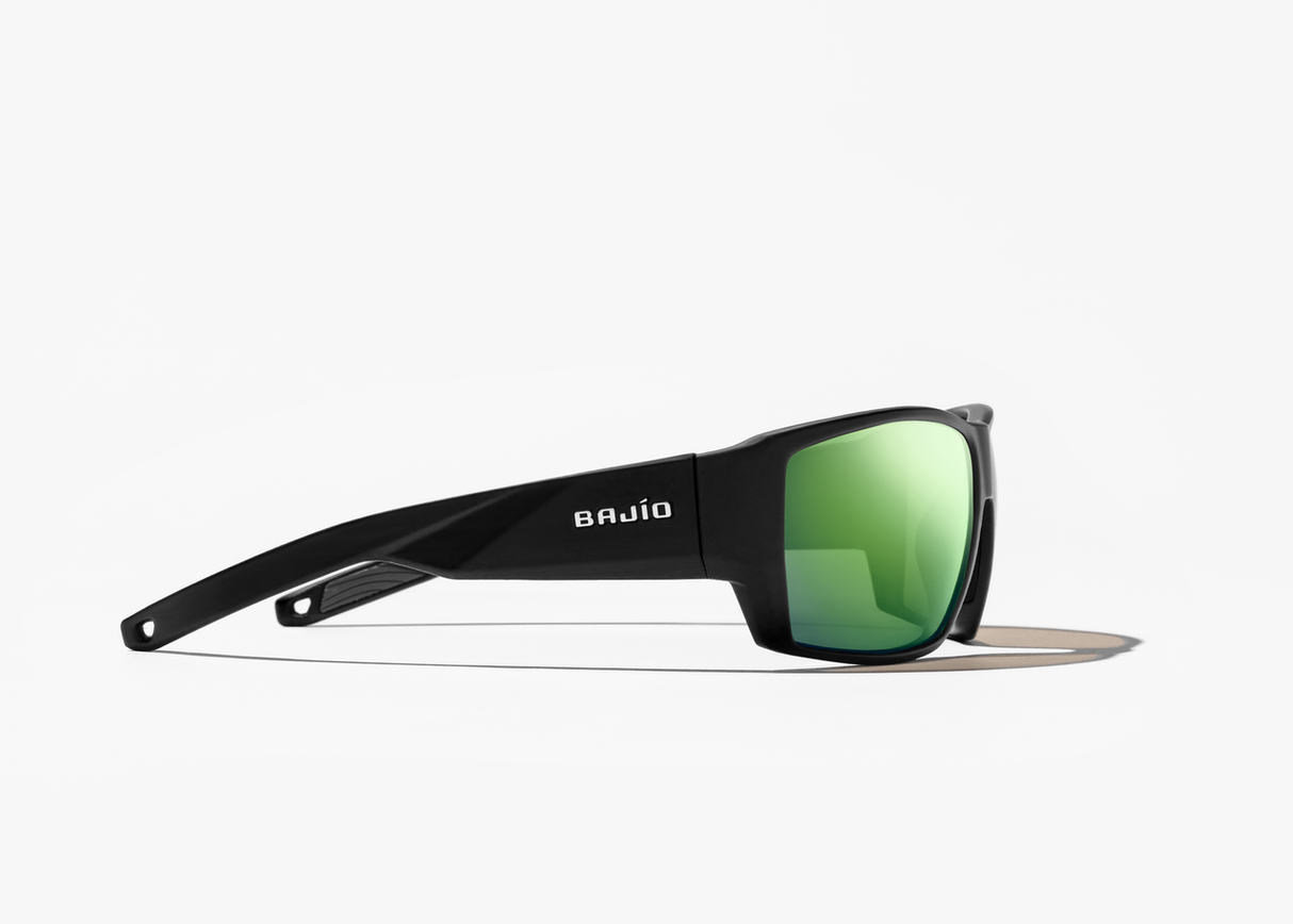 Bajio Vega - Polycarbonate - Black Matte Green Mirror
