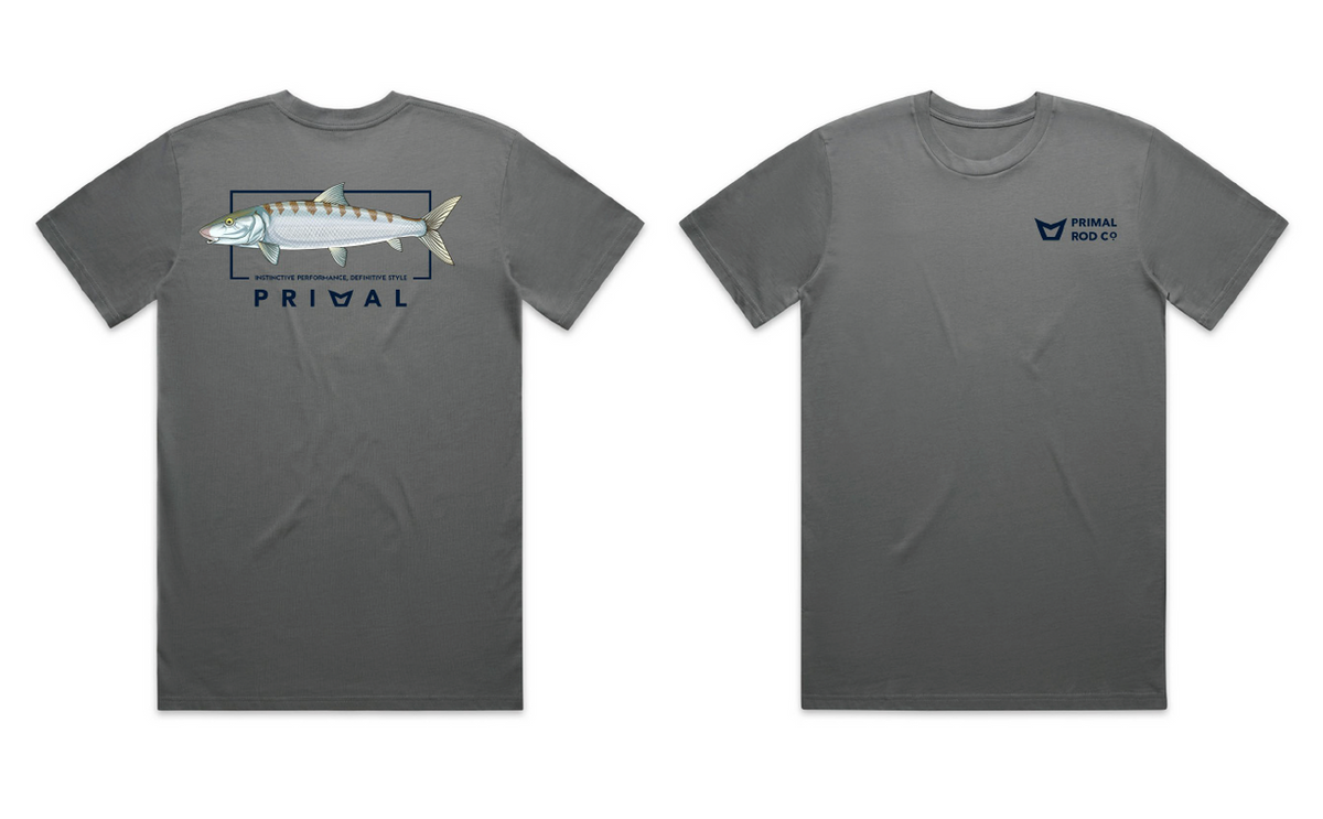 Primal Artist Tee Bonefish - Steel Grey