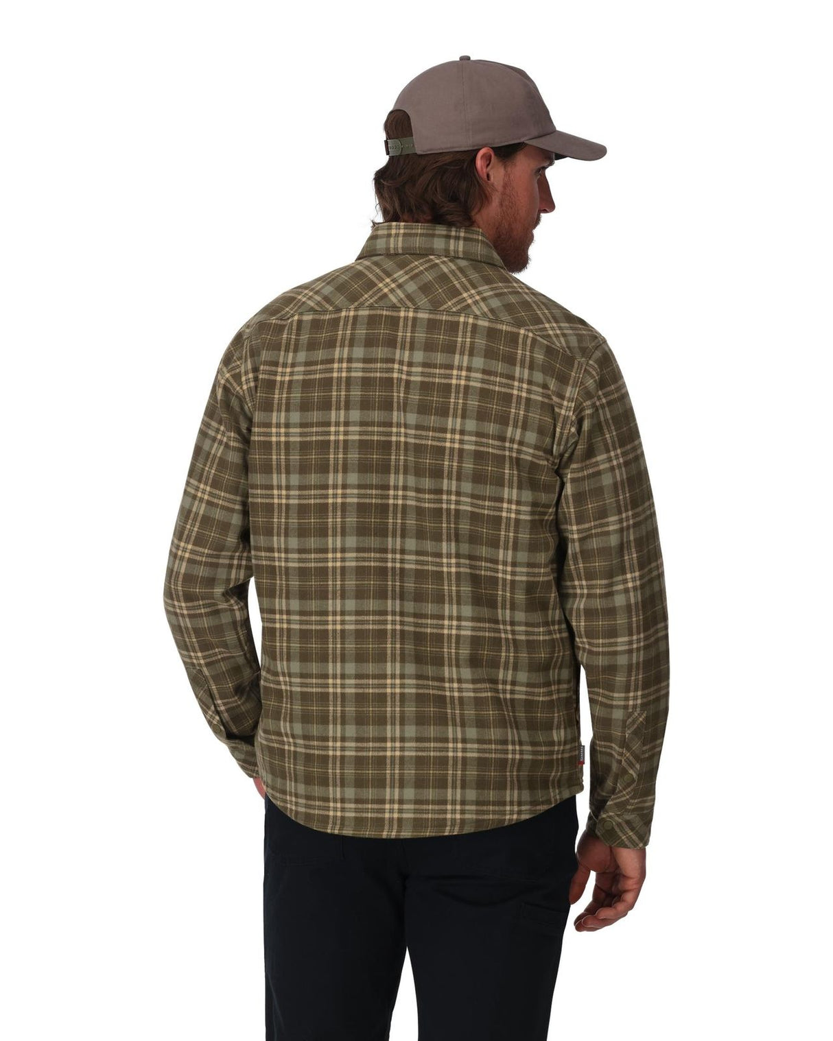 Simms Coldweather Shacket - Schooner Plaid: Loden