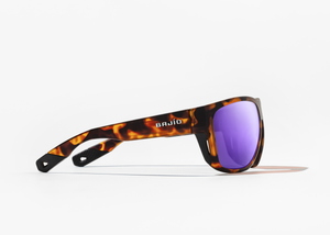 Bajio Las Rocas - Polycarbonate - Brown Tort Matte Violet Mirror