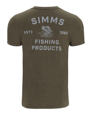 Simms Stacked Bass T-Shirt - Military Heather