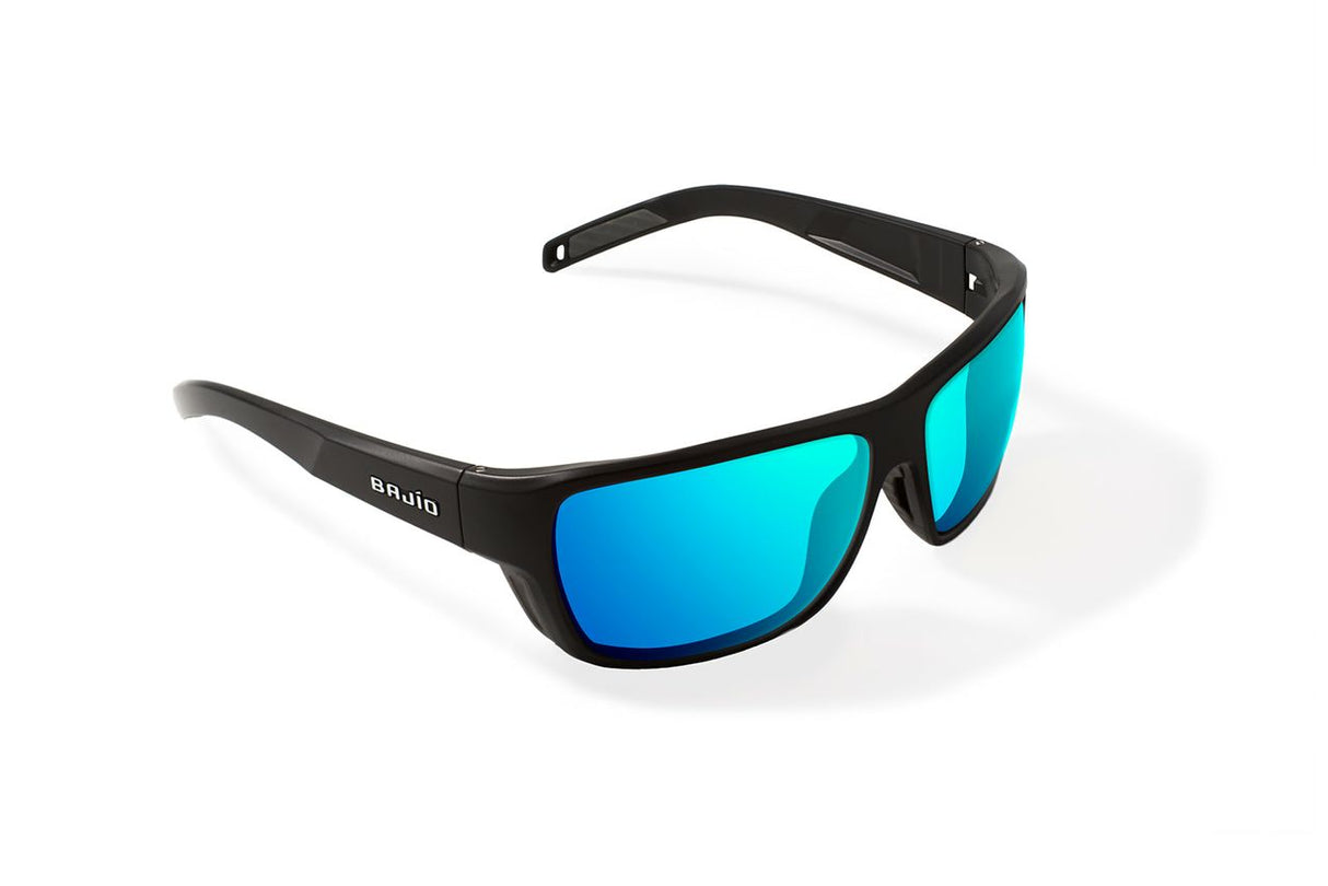 Bajio Rigolets - Polycarbonate - Black Matte Blue Mirror