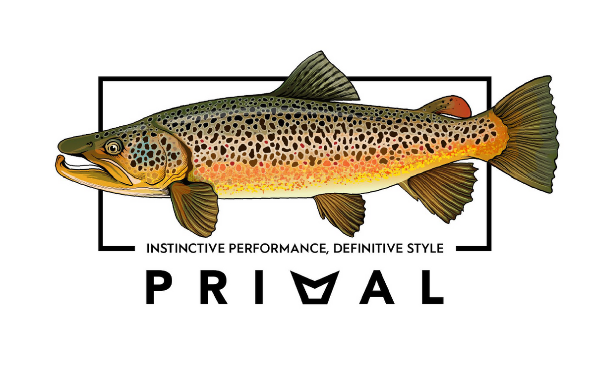 Primal Artist Tee Brown Trout - Grey Marle