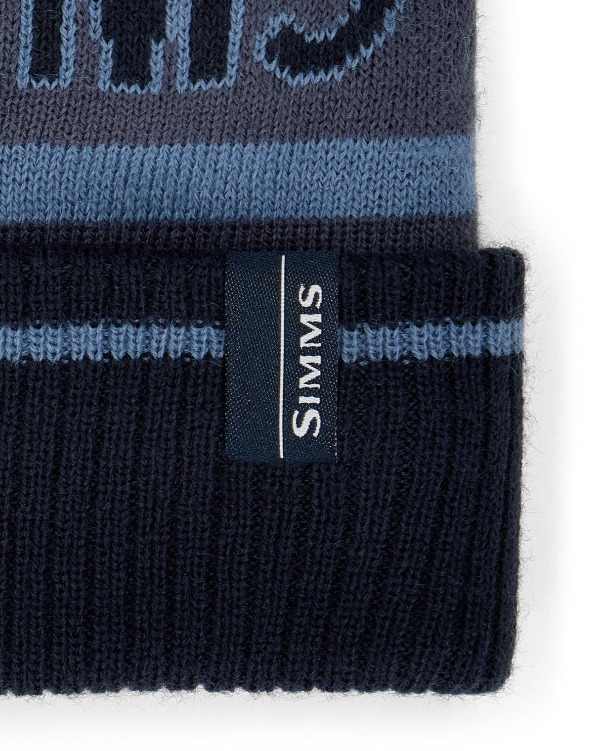Simms Tip-Up Pom Beanie - Huckleberry