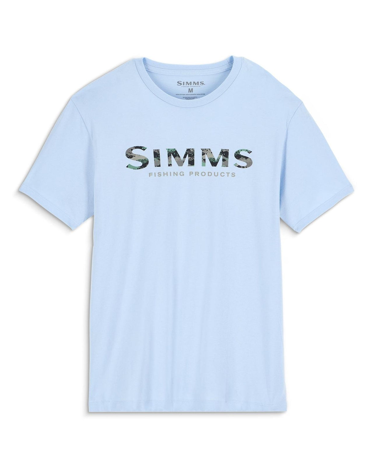 Simms Shroud Fill Logo T-Shirt - Sky Blue
