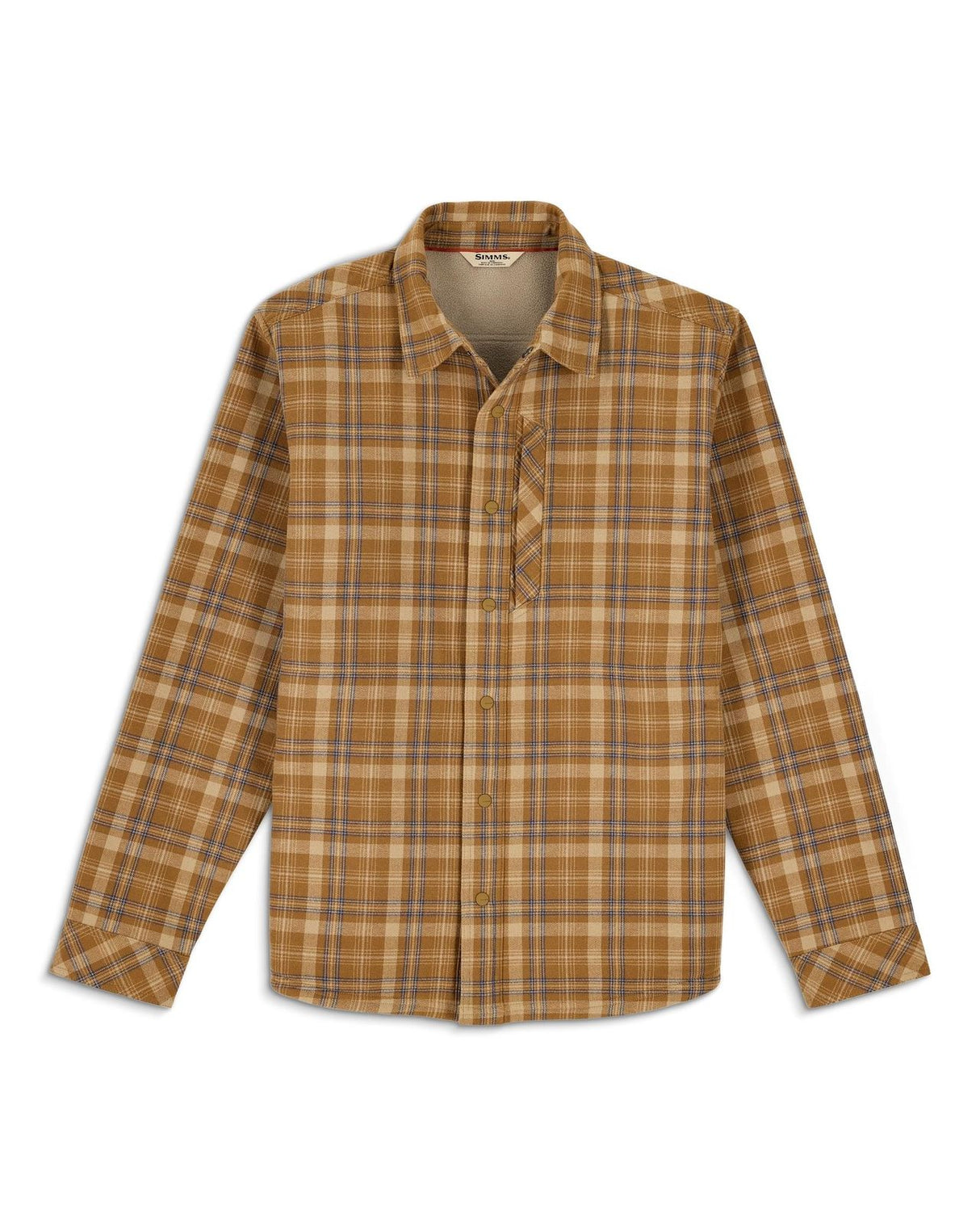 Simms Coldweather Shacket - Schooner Plaid: Bronzeback