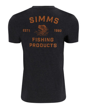 Simms Stacked Bass T-Shirt - Charcoal Heather